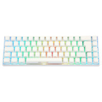 Deltaco Gaming Tastatur WK95R wireless, RGB, weiß