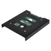 Ultron Einbaurahmen intern 1x2.5" SSD/HDD Metall schwarz