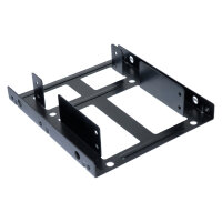Ultron Einbaurahmen intern 2x2.5" SSD/HDD Metall schwarz