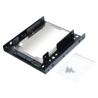 Ultron Einbaurahmen intern 2x2.5" SSD/HDD Metall schwarz
