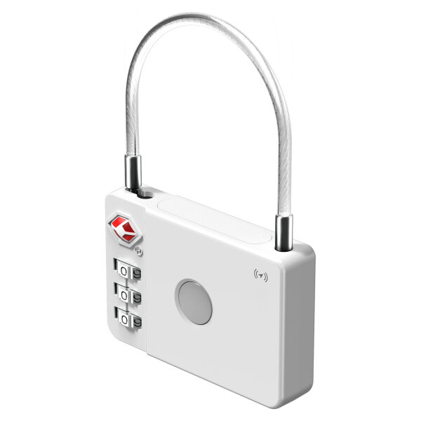 ultron MiLock Gepäckschloss mit apple zert.Tag weiss