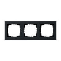 GIRA 021309 Abdeckrahmen 3f Gira E2 Schwarz