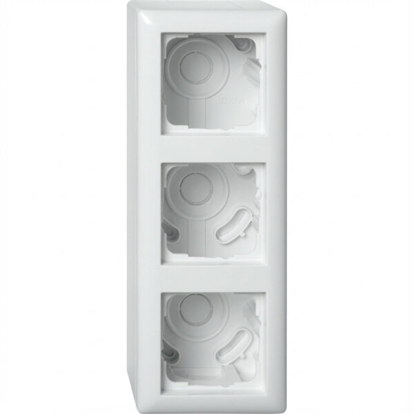 GIRA 106303 AP-Gehäuse 3f + Rahmen Standard 55 Reinweiß