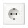 GIRA 444003 SCHUKO Vollpl. Standard 55 Reinweiß