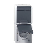 GIRA 478030 SCHUKO 2f senkr. KD WG AP Grau