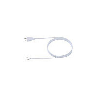 BACHMANN Zuleitung 2x0.75 3m weiss H03VVH2-F Eurostecker unverpackt