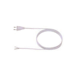 BACHMANN Zuleitung 2x0.75 2m weiss H03VVH2-F Eurostecker unverpackt