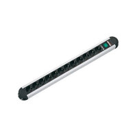 BACHMANN Steckdosenleiste ALU 12fach 45deg mit Schalter...