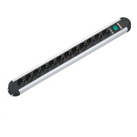 BACHMANN Steckdosenleiste ALU 12fach 45deg mit Schalter...