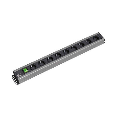 BACHMANN Handwerkerleiste 9x Schutzkontakt Schalter 2m