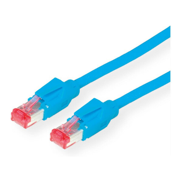 KERPEN Patchkabel Cat.6 (Class E) S/F, MegaLine F6-90, HiRose TM21, LSOH, blau, 2 m