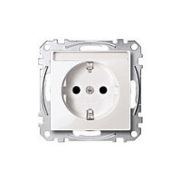 MERTEN MEG2302-0319 SCHUKO-Steckdose mit Schriftfeld...