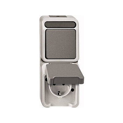 MERTEN MEG3495-8029 Kombination Schuko-Wechselschalter