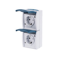 BUSCH JAEGER BJ 20-02EW-53 Steckdose m.Klappdeckel...