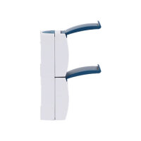BUSCH JAEGER BJ 20-02EW-53 Steckdose m.Klappdeckel senkrecht 2f ocean IP44 grau/blau