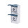 BUSCH JAEGER BJ 20-02EW-53 Steckdose m.Klappdeckel senkrecht 2f ocean IP44 grau/blau