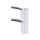 BUSCH JAEGER BJ 20-02EW-53 Steckdose m.Klappdeckel senkrecht 2f ocean IP44 grau/blau