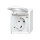 BUSCH JAEGER BJ 20EW-54 Steckdose m.Klappdeckel ocean IP44 alpinweiß