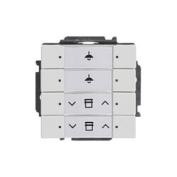 BUSCH JAEGER BJ 6127/01-84 Tastsensor 4f m.Bus- Ankoppler UP-Sensoren f.KNX studioweiß