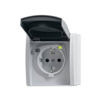 BUSCH JAEGER BJ 3120 EWB-53 FI-Schukomat VDE0664 grau AP...