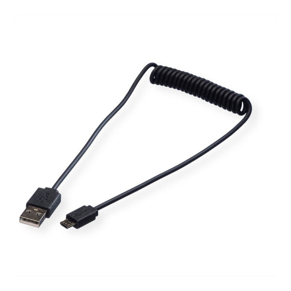 ROLINE USB2.0 SPIRALKABEL A-MICROB