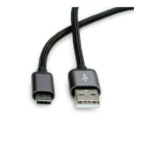 ROLINE USB2.0 KABEL C-A SLBR-SW 0 8M
