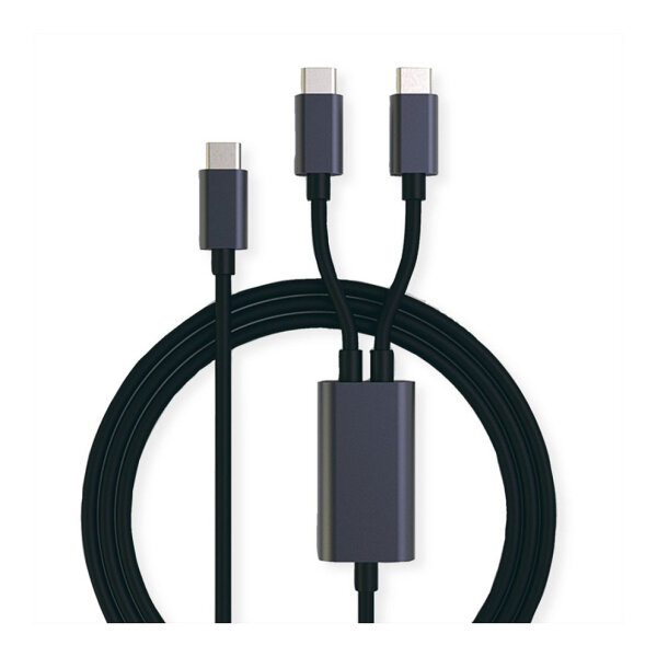 ROLINE USB-C SPLIT-LADEKABEL 1 8M