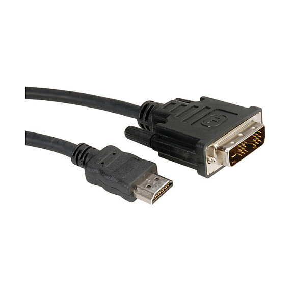 ROLINE DVI KABEL.DVI-HDMI.2M