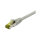 Patchkabel RJ45, CAT6A 500Mhz, 1,0m, grau, S-STP(S/FTP), TPE/LSZH(Ultraflex), AWG26, mit CAT7 Rohkabel, Synergy 21