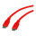 ROLINE USB 2.0 Kabel, Typ C-C, ST/ST, Silikon, 60W, rot, 1 m