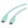ROLINE USB 2.0 Kabel, Typ C-C, ST/ST, Silikon, 60W, grn, 1 m