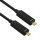 ROLINE USB 3.2 Gen 2 Kabel, AOC, C-C, ST/ST, 10Gbit/s, 4K60Hz, PD (Power Delivery) 60W, schwarz, 10 m