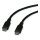 ROLINE USB 2.0 Kabel, Typ C-C, ST/ST, Silikon, 60W, schwarz, 1 m