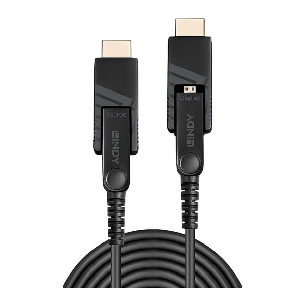 LINDY Micro-HDMI Fibre Optic Hybrid 18G Kabel 10m