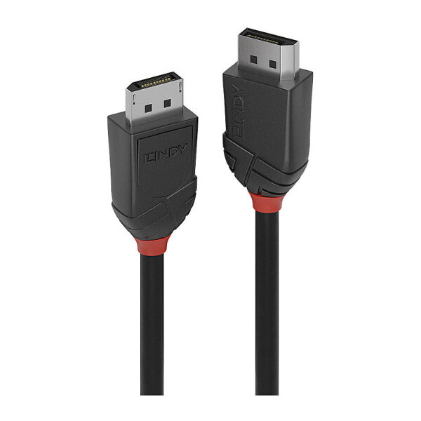 LINDY DisplayPort Kabel Black Line 0.5m