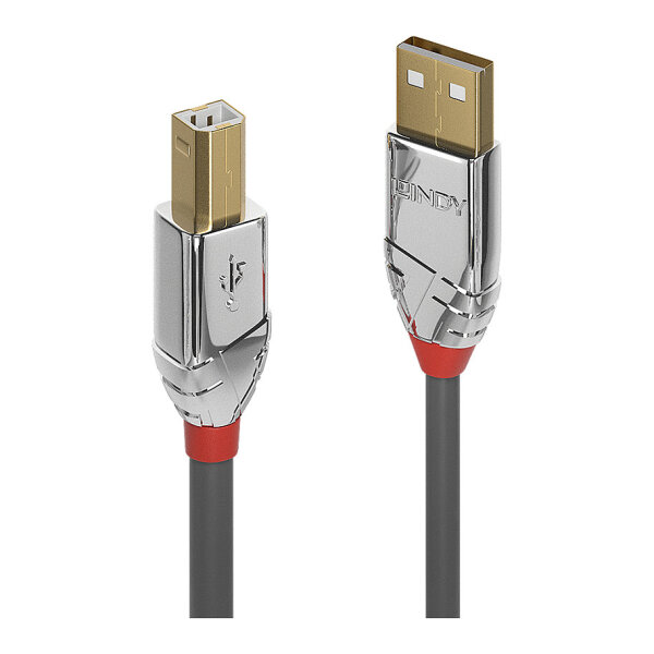 LINDY USB 2.0 Kabel Typ A/B Cromo Line M/M 3m