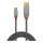 LINDY USB 2.0 Kabel Typ A/Mini-B Cromo Line M/M 0.5m