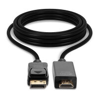 LINDY DisplayPort an HDMI Kabel 4K30 (DP: passiv) 1m