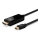 LINDY Mini-DisplayPort an HDMI Kabel 4K30 (DP: passiv) 3m