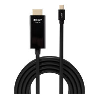 LINDY Mini-DisplayPort an HDMI Kabel 4K30 (DP: passiv) 2m