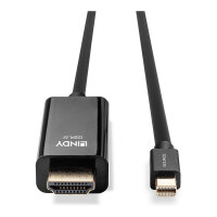 LINDY Mini-DisplayPort an HDMI Kabel 4K30 (DP: passiv) 2m