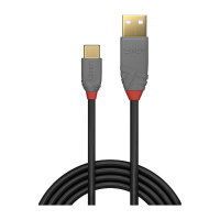 LINDY USB 2.0 Kabel Typ A/C Anthra Line M/M 2m