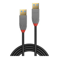 LINDY USB 3.0 Kabel Typ A/A Anthra Line M/M 5m