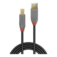 LINDY USB 3.0 Kabel Typ A/B Anthra Line M/M 3m