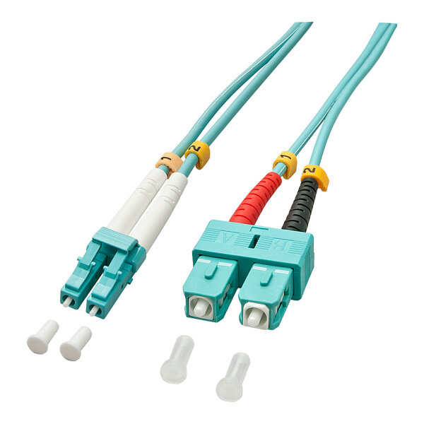 LINDY LWL-Duplexkabel LC/SC OM3 2m 50/125æm Multimode