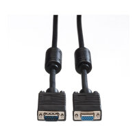 ROLINE VGA-Kabel HD15 ST - BU mit Ferritkern 3m