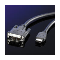 ROLINE DVI KABEL.DVI-HDMI.1M
