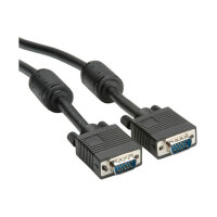 ROLINE Monitor-Kabel mit Ferritkern + DDC HD15 ST-ST 15m
