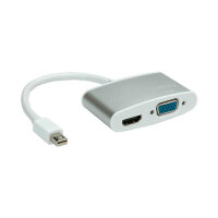 ROLINE 4K Mini DisplayPort - HDMI/VGA Adapterkabel MiniDP...
