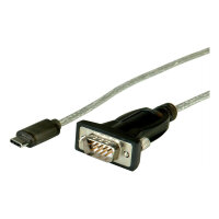 ROLINE Konverterkabel USB C-RS232 DB9 1,8m